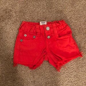 Kids True Religion Jean Shorts for girls.
